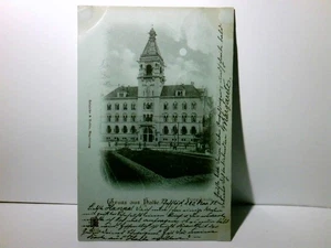 Gruss aus Halle. Mondscheinkarte. Sachsen - Anhalt. Alte Ansichtskarte / Postkar - Bild 1 von 2