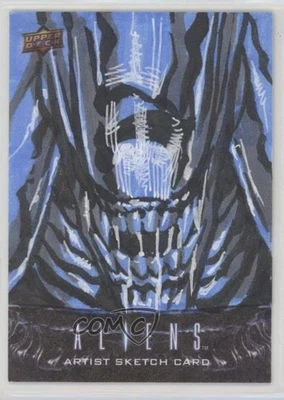 2018 Upper Deck Aliens Movie 1/1 Allen Geneta #SKT Auto Sketch p1l - Image 1 of 3