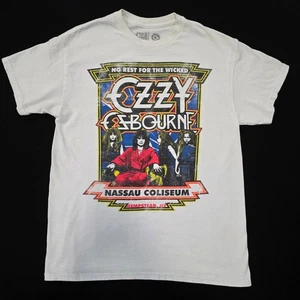 Ozzy Osbourne No Rest for the Wicked Nassau Coliseum T-Shirt White Medium - Picture 1 of 7