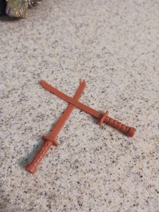Vtg 1988 Katana Swords for Teenage Mutant Ninja Turtles TMNT Leonardo Accessory - Picture 1 of 1