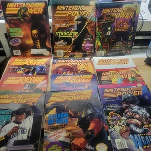 Nintendo Power Lot 12 Magazines 59 62 63 64 65 67 70 71 73 76 80 81 With Posters - Picture 1 of 3
