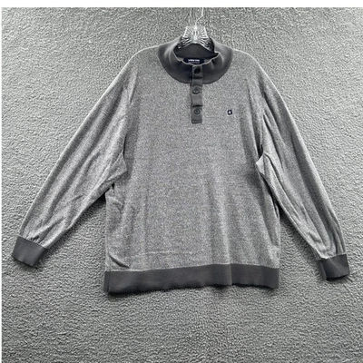 Suéter Henley Lands End Para Hombres Cuello Simulado 2XL Gris Texturizado Tejido Heritage Otoño Foto 1 de 4