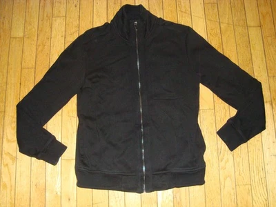 HUGO BOSS ETIQUETA ROJA HOMBRE CREMALLERA ALGODÓN NEGRO SUDADERA TALLA GRANDE APENAS USADA Foto 1 de 4