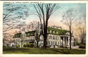Vintage Postcard- Residence of George Eastman, Rochester, N.Y.- 1924 Postmark - Picture 1 of 2