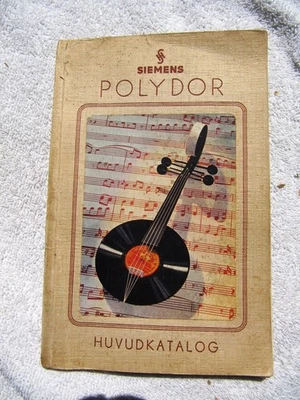 1942 SIEMENS POLYDOR Swedish HUVUDKATALOG German RECORD CATALOG Opera Radio - Image 1 of 4