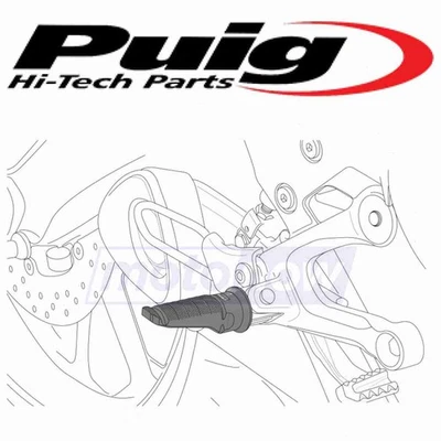 PUIG Hi-Tech Footpeg Mounts for 2017-2018 Ducati Scrambler Cafe Racer - Body pm - Imagem 1 de 4
