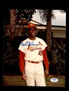 Bob Gibson PSA DNA Cert Signed 8x10 Photo Cardinals Autographed - Picture 1 of 3