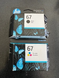 Oryginalne nowe HP 67 Black Color Combo 3YP29AN 3YM56AN 3YM55AN Otwarte torby Exp Nov 26 - Zdjęcie 1 z 11