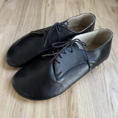 Earthing Harmony Grounding Barefoot Lace Up Shoes Size 41 10 10.5 Black Leather - Image 1 of 4