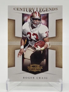 Roger Craig 2008 Donruss Threads Century Legends #CL-9 San Francisco 49ers - Picture 1 of 2
