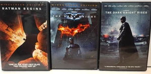 Batman- The Dark Knight Trilogy (Christopher Nolan) DVD lot - Imagen 1 de 5
