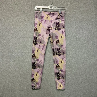 Athleta Girl 16 XXL 高腰 Chit 聊天紧身裤粉色运动健身 — 第 1/4 张图片