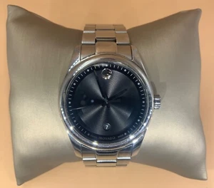 Movado Sportivo Museum 40mm Black Concentric Dial Steel Bracelet Quartz 0606481 - Picture 1 of 9