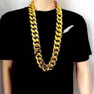 Thick Chain Gold Plated Necklace Men Personalized DIY Waist Chain Photo Props' - Picture 1 of 12