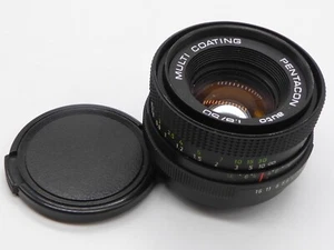 Camera Lens Pentacon auto f1.8 50mm Multi Coating M42 Mount Preset Prime Black - Picture 1 of 7