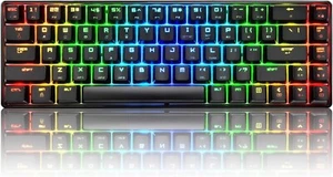 MAGIC REFINER MK14 60% Tastiera da Gioco Meccanica Cablata, RGB Retroilluminata per PC MAC - Foto 1 di 20