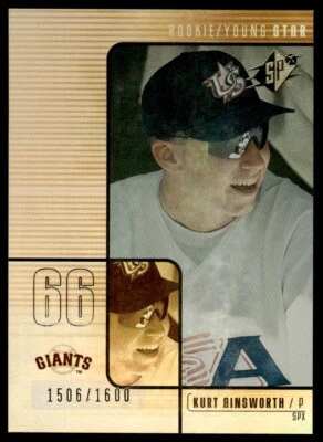 2000 spx Kurt Ainsworth Rookie 1506/1600 San Francisco Giants #153 R7 - Image 1 of 2