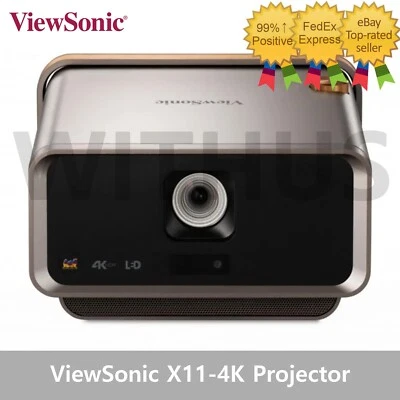 ViewSonic X11-4K Smart 4K UHD Short Throw Portable LED Projector Home Theater - Image 1 of 4