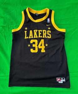 Vintage Nike NBA Los Angeles Lakers Shaquille O'Neal #34 Jersey Size Youth XL. - Picture 1 of 6