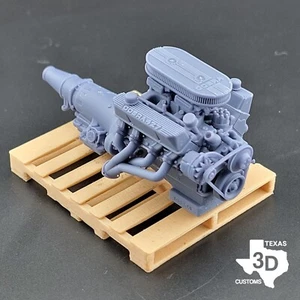 Ford 427 Cobra Dual Carb model engine resin 3D printed 1:24-1:8 scale - Picture 1 of 3