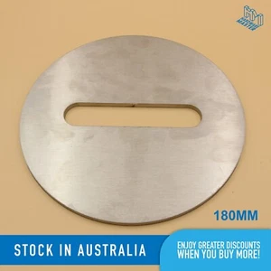 180mm Flat Round Plate Stainless Steel Heavy Duty Wheel Support 4WD 4x4 Ute Tray - Picture 1 of 6