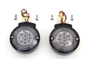 Black LED Turn Signal Combo Assembly Set Fits FLT,FLST 1986-UP - Picture 1 of 1