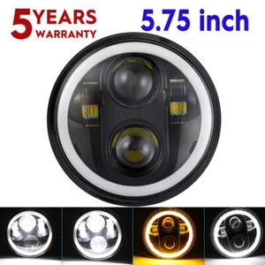 For Indian Scout Bobber Motorcycle 5-3/4" 5.75 inch LED Headlight Hi/Lo Beam DRL - Picture 1 of 19