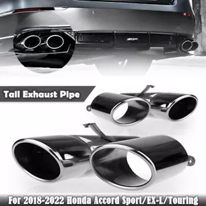 Puntas cuádruples de escape trasero de auto para Honda Accord Sport Touring Akasaka 2018-22 plateado - Imagen 1 de 10