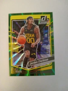 2023-24 Panini Donruss - Holo láser verde #113 Jordan Clarkson Utah Jazz - Imagen 1 de 4
