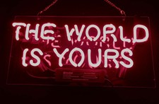 The World Is Yours Room Beer Bar Neon Sign Lamp Light Decoration Advertising