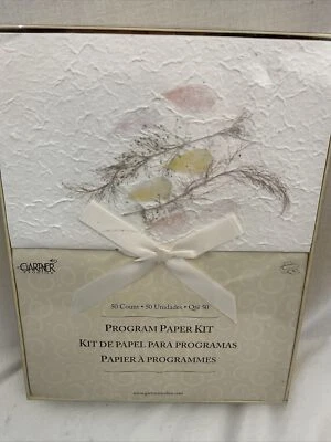 Kit Papel Programa Gartner Marfil - 50 Ct. Fundas, páginas, cintas, aniversario de boda. Foto 1 de 4