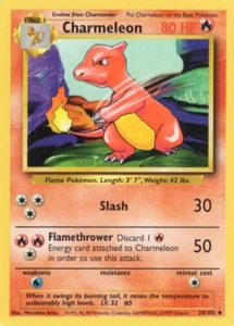 CHARMELEON 24/102 BASE SET UNLIMITED POKEMON TCG CCG 1999 NM - Picture 1 of 1