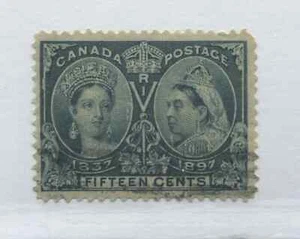 1897 QV Jubilee 15 cents used - Foto 1 di 1