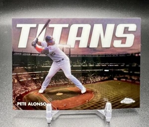 2023 Topps Chrome Update PETE ALONSO Titans Refractor #CT-13 NEW YORK METS - Picture 1 of 2