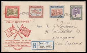 WESTERN SAMOA 1939 NEW ZELAND CONTROL FDC (JF) - Picture 1 of 1