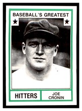 1987 TCMA 1982 Greatest Hitters #40 JOE CRONIN Boston Red Sox ~F9GG
