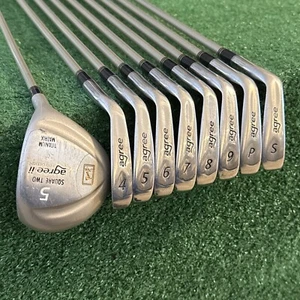 Square Two Agree-II Pro Design LPGA Iron Set 4-SW+5 Wood Ladies Flex Graphite RH - Picture 1 of 14