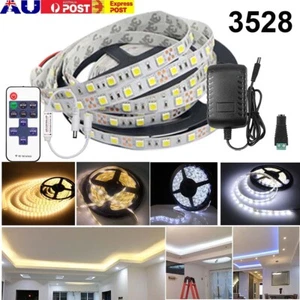 5M LED Strip Lights 3528 300LEDS Cool warm White 12V Waterproof Car Boat Caravan - Picture 1 of 18
