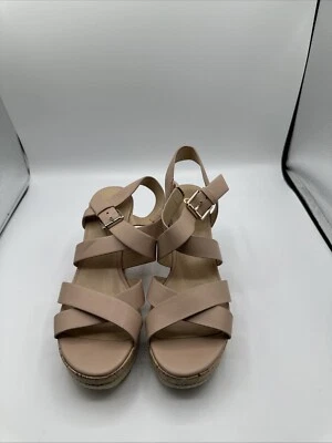 Mujer Unisa Plataforma Cuña Corcho Tacón Correa Cruzada Hebilla Cierre Natural Foto 1 de 4