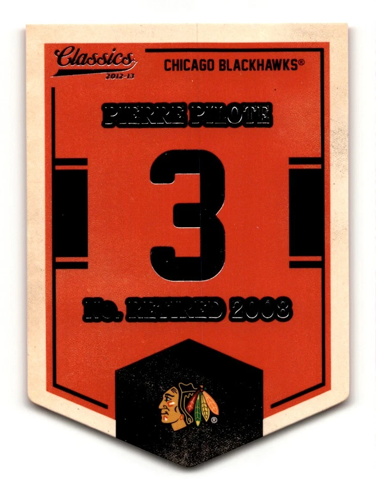 Pierre Pilote 2012-13 Panini Classics Signatures Banner Numbers #EN74 Chicago - Image 1 of 2