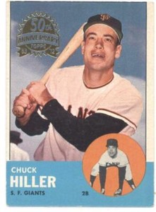 2012 Topps Heritage 1963 Buybacks #185 Chuck Hiller (50th Anniversary Logo)(Cond