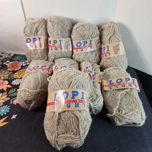 De colección Reynolds Islandia Lopi Lana Pura Bronceado Claro #403 Lote de 9 Madejas Hilo - Imagen 1 de 6