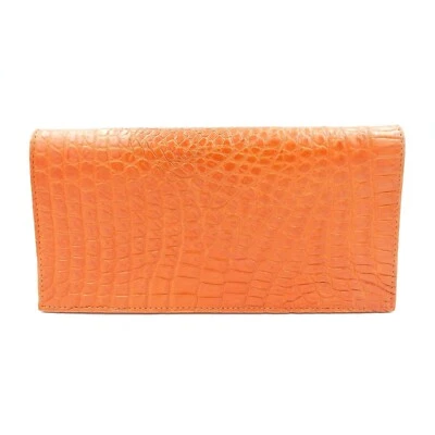 Nuovo portafoglio donna lungo bi-fold pochette bi-fold in vera pelle di cocco... - Immagine 1 di 4