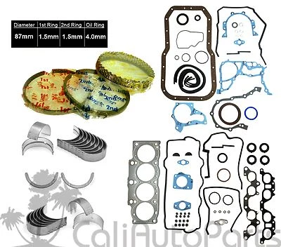 FITS: 92-99 TOYOTA CELICA 97 CAMRY 2.2L 5SFE DOHC ENGINE FULL SET *RE-RING KIT* - Image 1 of 4