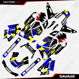 Blue & Yellow Savage Graphic Sticker kit fits Honda Grom MSX125 21-24 2021 2022 - Bild 1 von 2