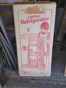 RARE Vintage Sears Wolverine Metal Play Kitchen Refrigerator Child Size 36” New - Picture 1 of 1