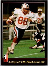 1986 Jogo CFL Football #48 Jacques Chapdelaine #88 V45056