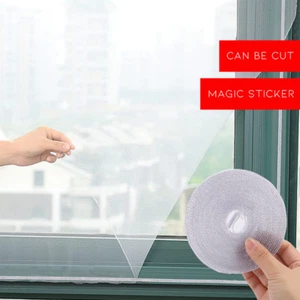 Window Screen Against Mosquito Net Protector Flyscreen Sheer Curtains White 1pc - Picture 1 of 9