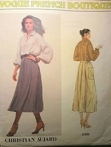 Vogue French Boutique Pattern 2108 Christian Aujard Size-8 - Picture 1 of 8
