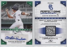 2015 Leaf Perfect Game National Showcase Green /10 Austin McNicholas Auto